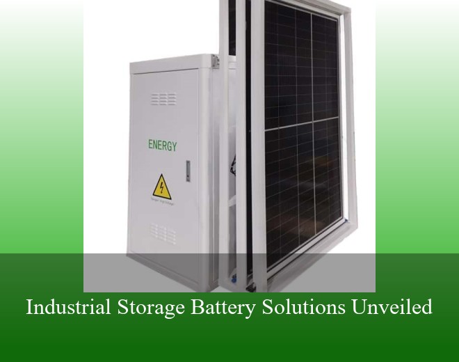 Industrial Storage Battery Solutions Unveiled